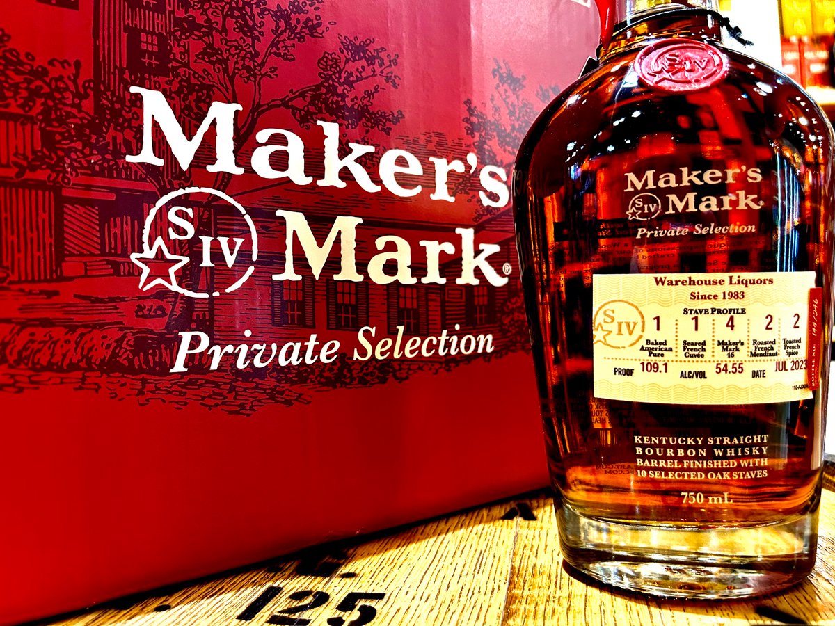 634SWabash's tweet photo. Have a new Maker’s Mark Store-Pick. Straight Bourbon finished with 10 Selected Oak Staves! https://t.co/13UYDFSYeD
