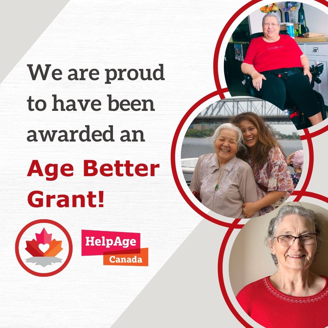 We have been selected as a 2023 Age Better Grant Recipient by HelpAge Canada! Age Better grants support community-based organizations in offering innovative programs, mobility devices, health services, and more so that older Canadians can age better! #AgeBetter #HealthyAging