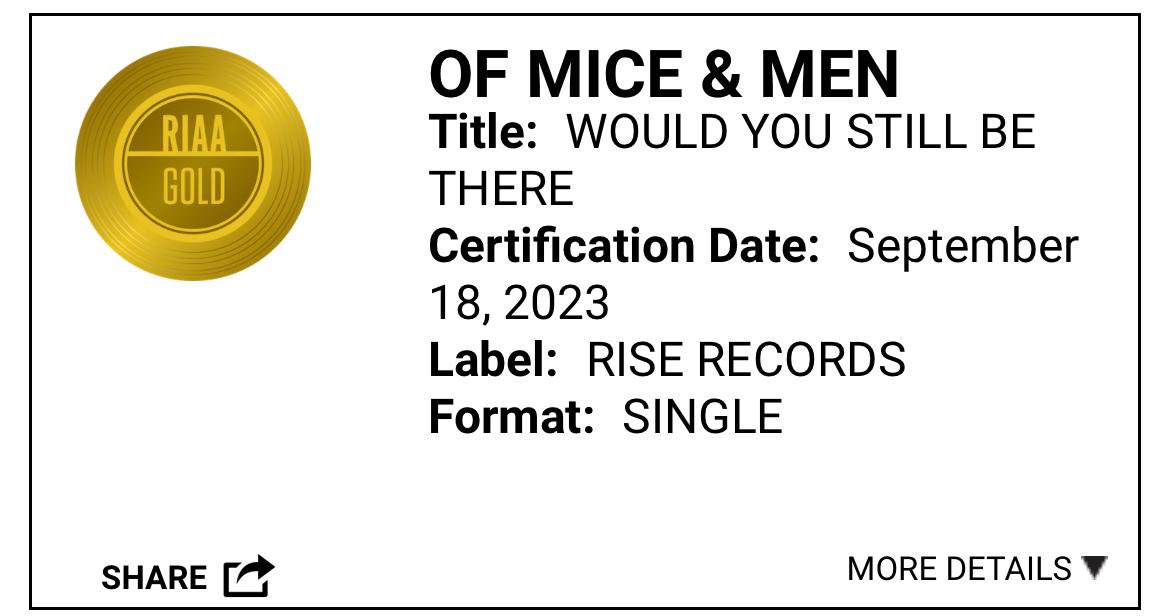 Another mind blowing accolade made possible by our amazing fans!! We are so fortunate to have such a strong connection to our audience &amp; when we posed the question, “would you still be there?”, we greatly appreciate that your answer continues to be an emphatic YES. Thank you!!🙏