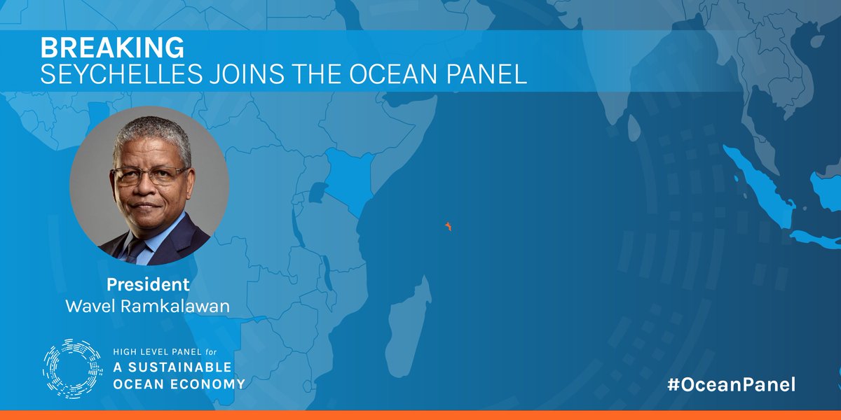 #OceanAction is growing with more countries pledging to give it 100% for a #SustainableOceanEconomy.      Today, President @StateHouseSey announces that the Republic of Seychelles is officially joining the #OceanPanel.    Read the press release👇   bit.ly/46g5nAG
