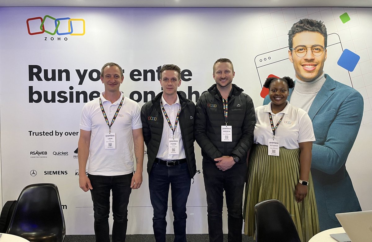 ZohoAfrica's tweet photo. As #digitaltransformation sweeps across the continent, ensuring safe & secure online transactions is essential for all businesses. @Seamless_Africa has given us a platform to showcase our #ZohoTech solutions to local companies seeking affordable #businesstech to scale & succeed. https://t.co/Kj6ngBKtZj