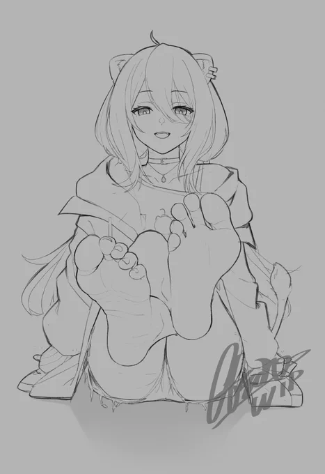 【途中WIP】
ししろんラフです。
間に合いそうならホロクルでアクリルスタンドを作るかも。
Sketch of Shishiron.
This one might become a new acrylic figure. 