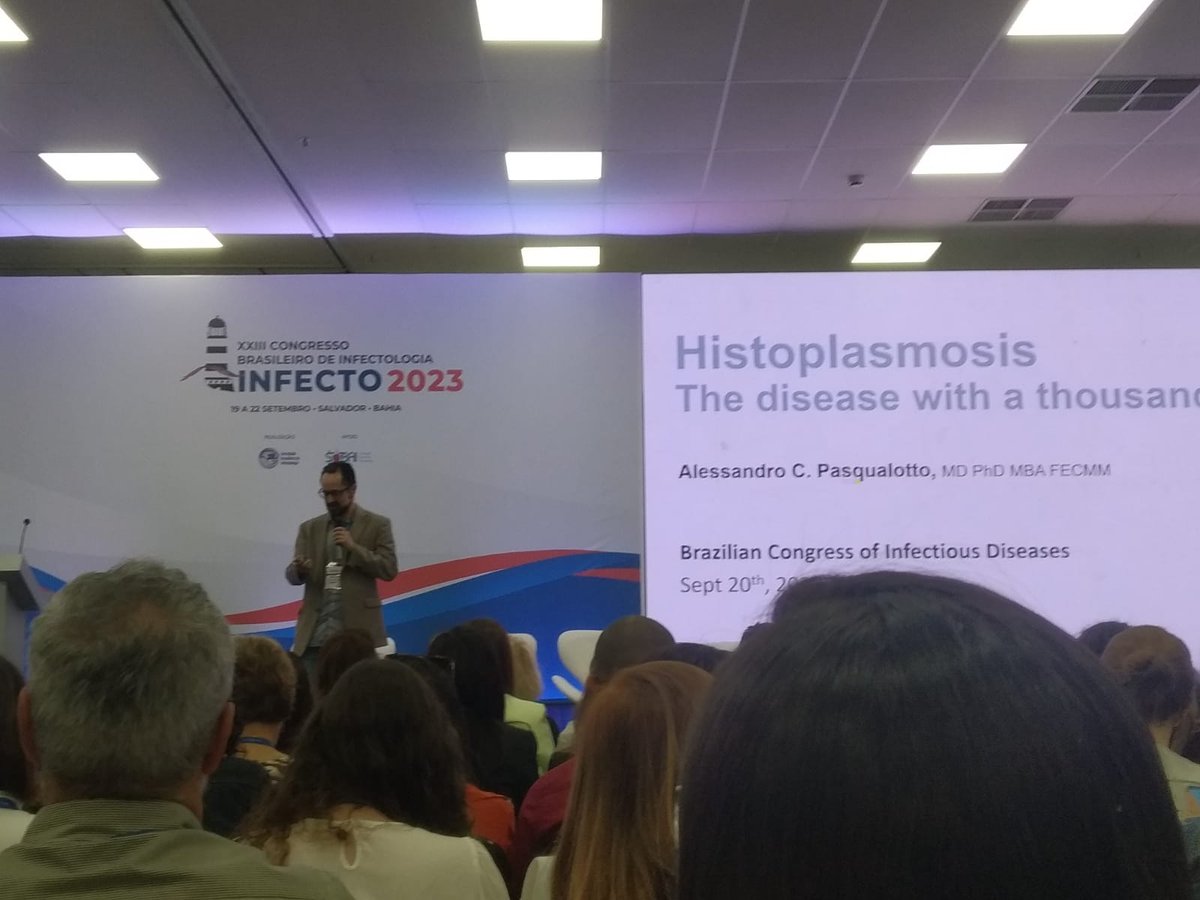 SalmantonGarcia's tweet photo. Latest updates on #EndemicMycoses with the experts @PasqualottoAle, Diego Falci, and Flávio Telles!
Stay alert to the availability of #liposAMB, #itraconazole, and #terbinafine for #Histoplasma, #Sporothrix, and #Paracoccidioides
💊👨🔬🔍 @SBInfectologia #INFECTO2023 https://t.co/aeBEVMpcW7