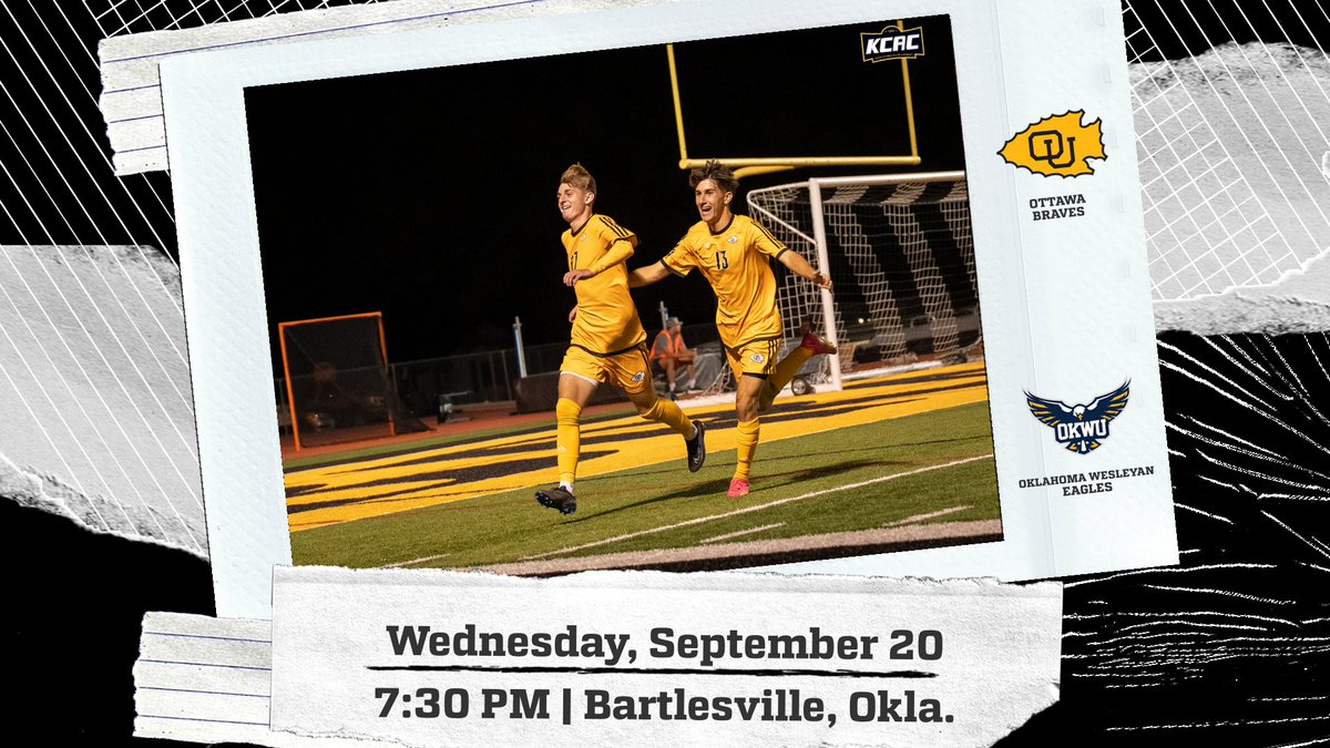 Braves Athletics (@bravesathletics) on Twitter photo .<a href="/OttawaMSoccer/">Ottawa Men’s Soccer</a> takes on #10 <a href="/OKWUeagles/">OKWU Eagles Athletics</a> on the road tonight at 7:30 PM! #bravenation .<a href="/OttawaMSoccer/">Ottawa Men’s Soccer</a> takes on #10 <a href="/OKWUeagles/">OKWU Eagles Athletics</a> on the road tonight at 7:30 PM! #bravenation