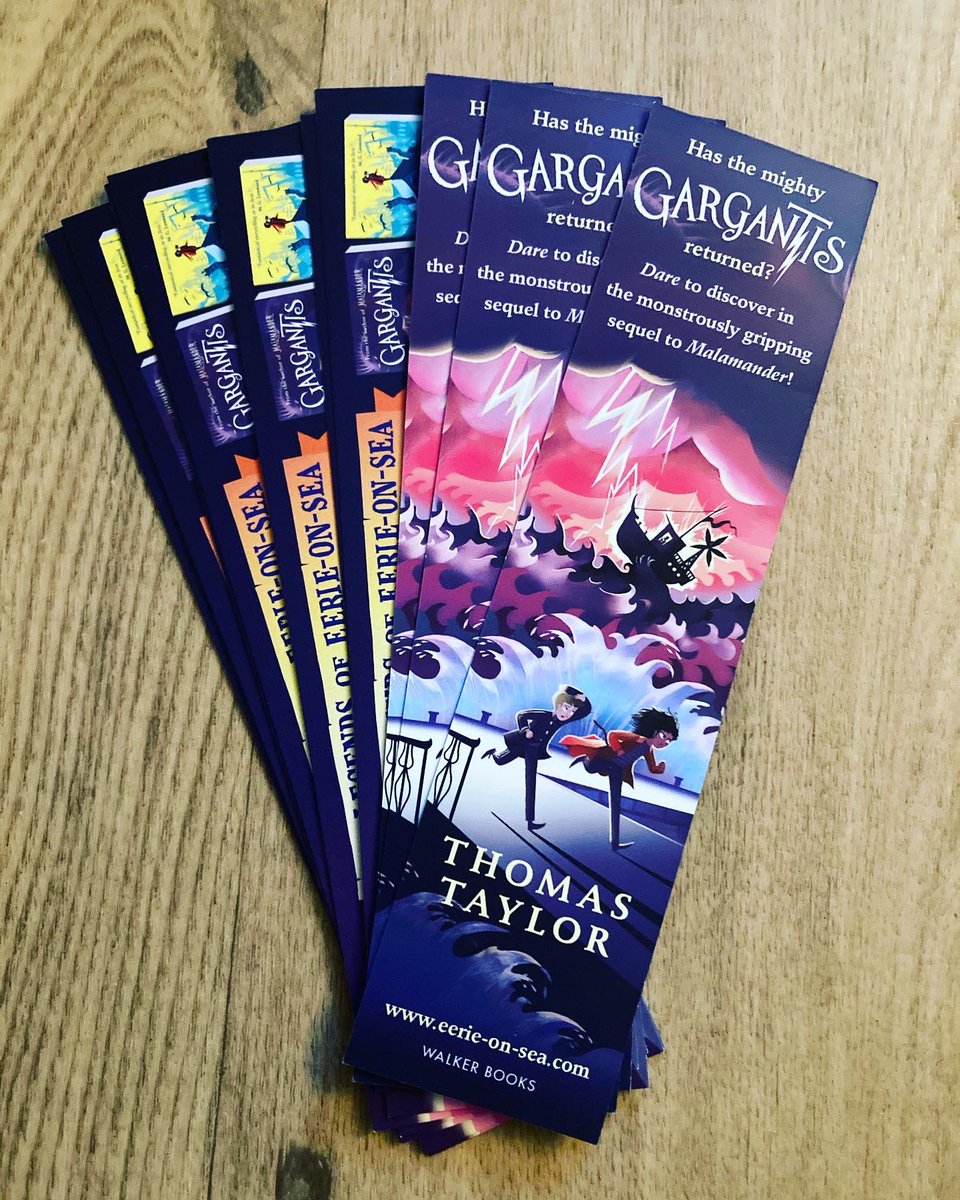 mrsmferrier's tweet photo. Some fab signed bookplates and bookmarks all the way from Eerie-on-Sea for my Read It! Book Club members. Not long until they discover the mysteries of Eerie-on-Sea and the legend of the Malamander for themselves! Thank you so much @ThomasHTaylor @read_it_kids https://t.co/Q1DkV3VCck