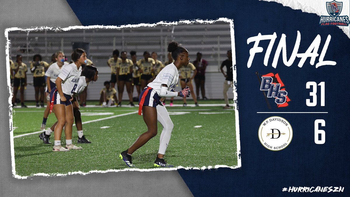 Alma Bryant HS (@almabryanths) on Twitter photo The Hurricanes Flag Football team had two big wins yesterday over Davidson (31-6) and BC Rain (16-6). Congratulations to these players and coaches!
#FearTheStorm
<a href="/dsprinkmcpss/">David Sprinkle</a> <a href="/zward4/">Zack Ward</a> <a href="/TheEyeNetwork1/">The Eye Network</a> <a href="/AlmaBryantCoach/">Ricky Miller</a> <a href="/MCPSSathletics/">MCPSS Athletics</a> <a href="/coach_hudd33/">Adam Huddleston</a> The Hurricanes Flag Football team had two big wins yesterday over Davidson (31-6) and BC Rain (16-6). Congratulations to these players and coaches!
#FearTheStorm
<a href="/dsprinkmcpss/">David Sprinkle</a> <a href="/zward4/">Zack Ward</a> <a href="/TheEyeNetwork1/">The Eye Network</a> <a href="/AlmaBryantCoach/">Ricky Miller</a> <a href="/MCPSSathletics/">MCPSS Athletics</a> <a href="/coach_hudd33/">Adam Huddleston</a>