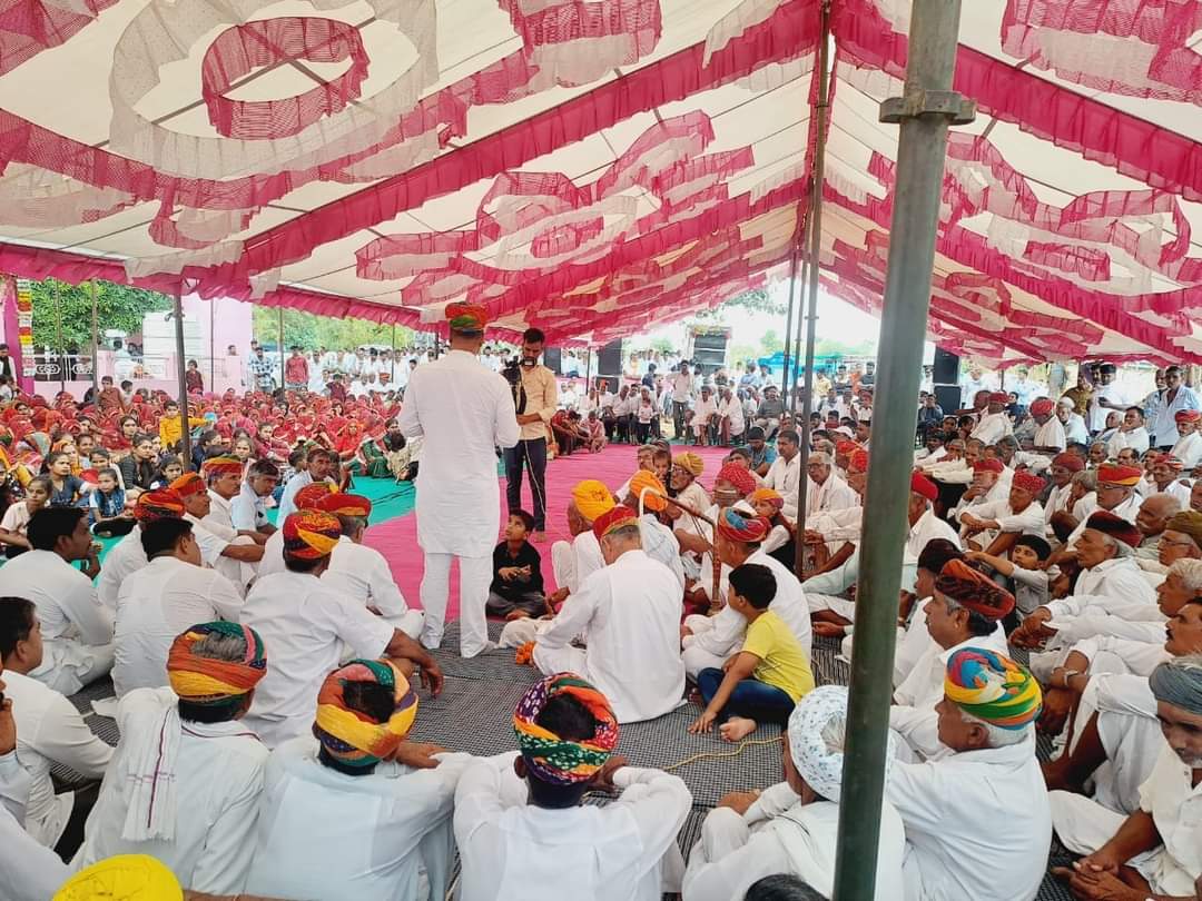 #डीडवाना के ग्राम गोमथलिया में वीर तेजाजी की मूर्ति स्थापना कार्यक्रम में भाग लिया|