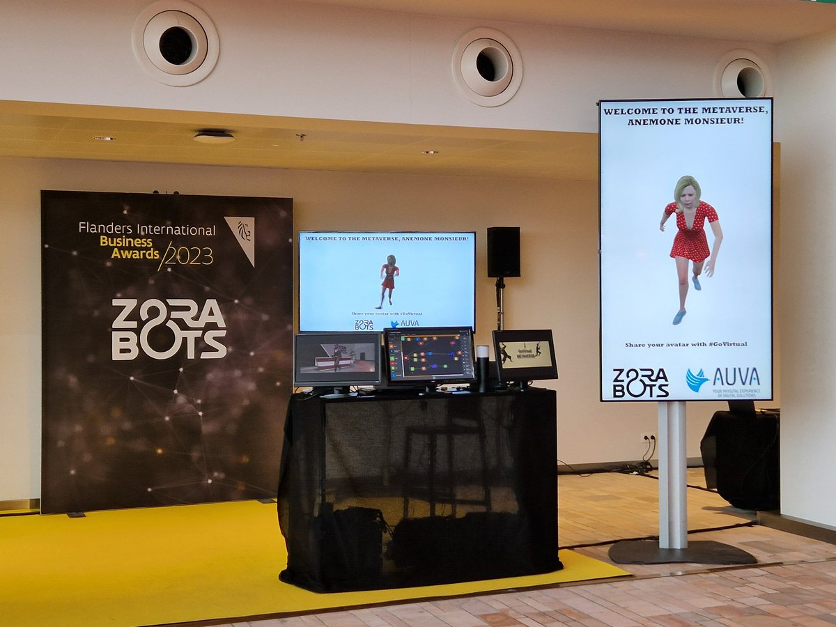 talemate_co's tweet photo. Enter the metaverse @FlandersTrade #businessawards ! Join the virtual world. 
#GoVirtual #metaverse #scan #Avatar #destinatintomorrow https://t.co/GDNtG5BqRW