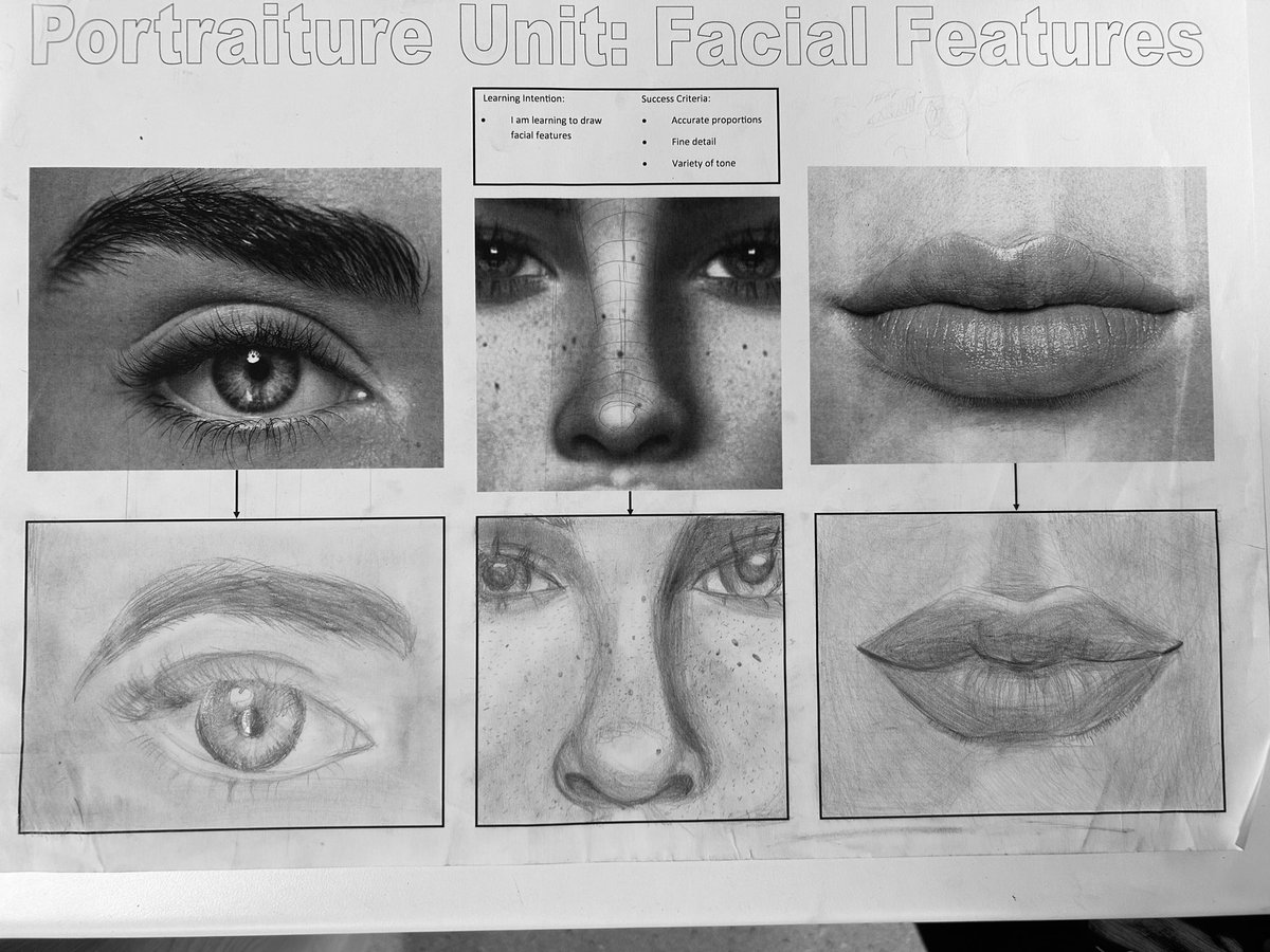 Art_MissKelly's tweet photo. Some incredible work being produced in my S3 class for their portraiture unit. Crazy skill level for this age and stage - well done 3F 👏👏👏#portraiture #hgsART #itsSLC @OfficialHGS @hgs_art https://t.co/TGVrqvNcHu