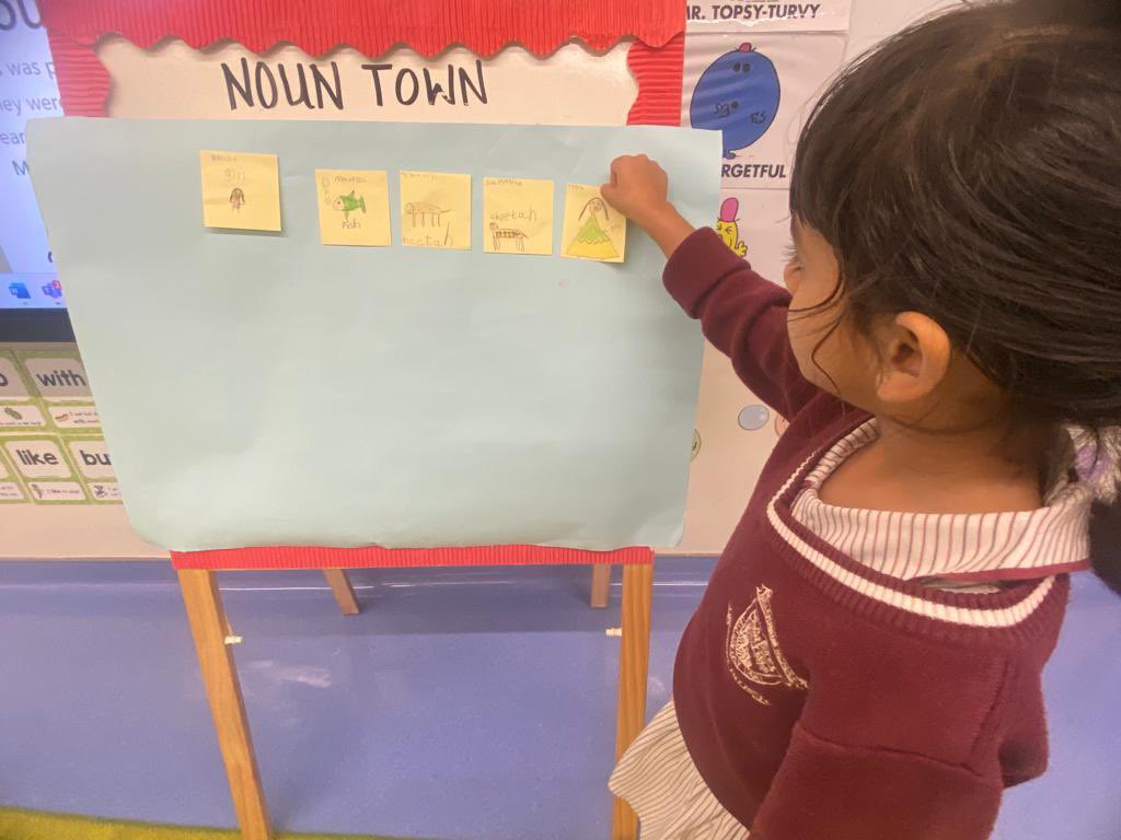 GayatriKakade16's tweet photo. KG2 C exploring the magical world of nouns! 📚 Our dynamic dolphins are diving into the sea of words, discovering names for people, things, animals, and places. 🐬📖 #DynamicDolphins @MichelleVerghe1 @NMSKindergarten https://t.co/yVSzYOUo69