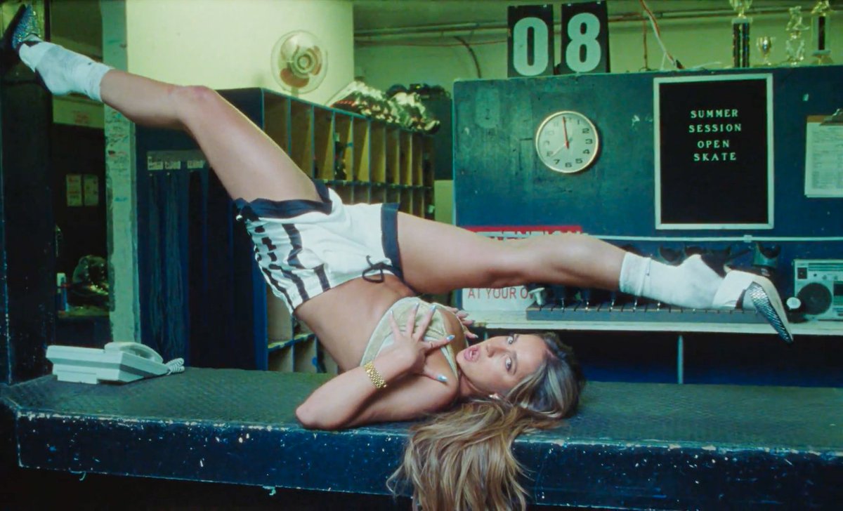 Got a lil "greedy" with how many times I've watched <a href="/tatemcrae/">Tate McRae</a>'s new music vid ⛸️