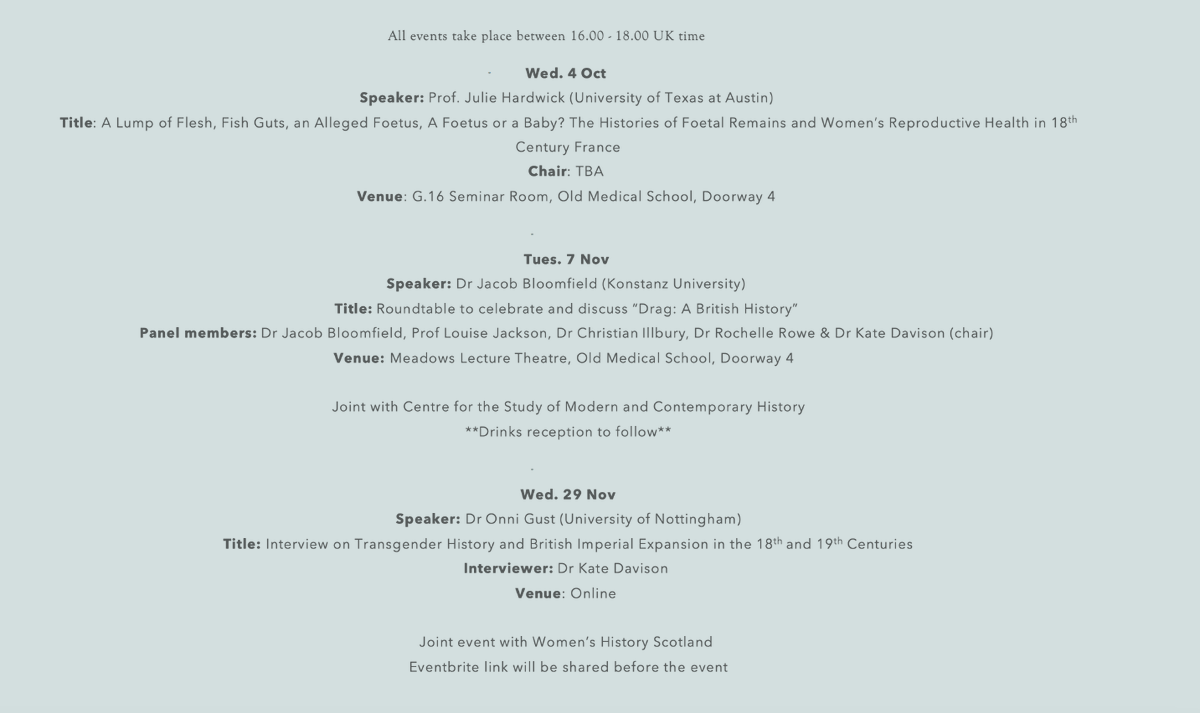 📢 Hello X/Twitter! Here are three exciting events organised by our Research Group in semester one. Please mark your diaries &amp; circulate among your contacts! If you'd like to join our email list, send a message to: hca-hgsr@ed.ac.uk <a href="/HCAatEdinburgh/">HCAatEdinburgh</a> <a href="/WomensHistScot/">WomensHistScot - follow us on Bluesky</a> <a href="/CSMCH_Edin/">CSMCH Edinburgh</a>