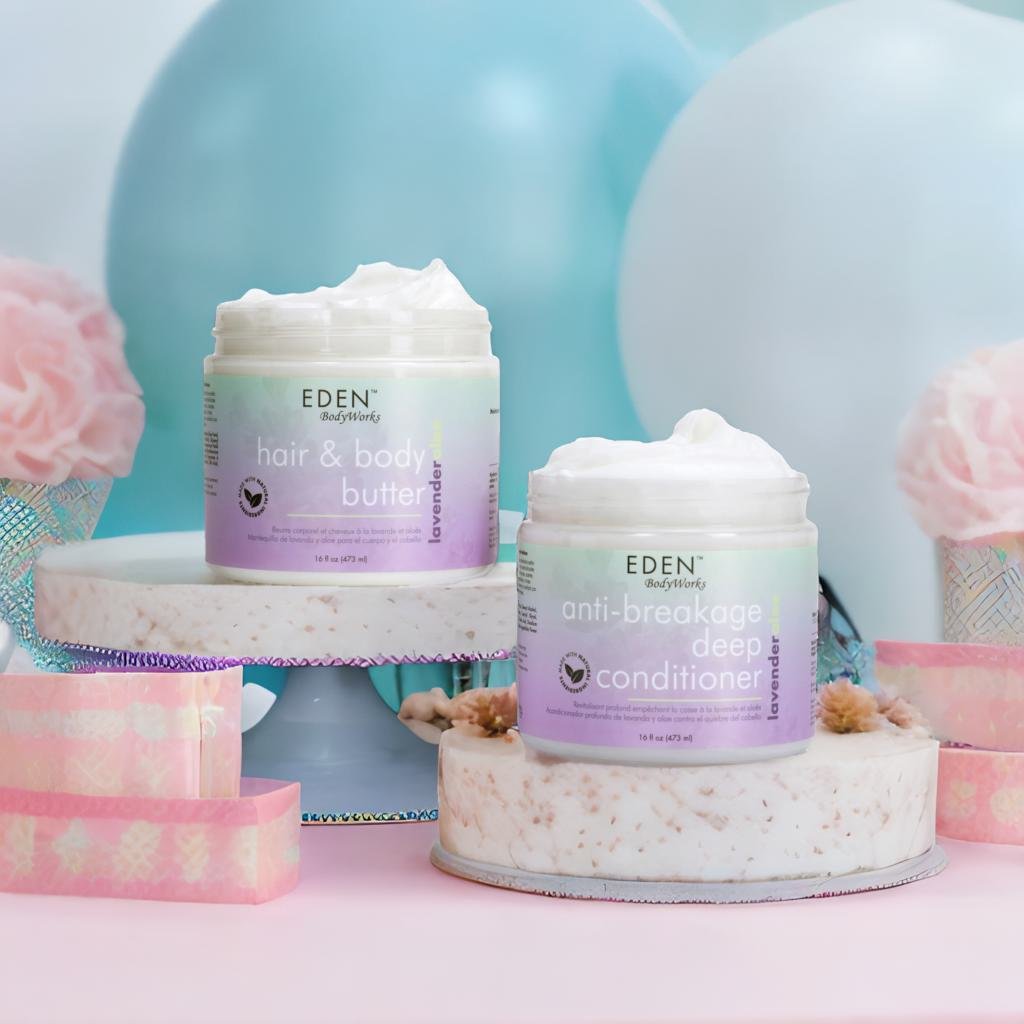 WIN EDEN!⚡️Follow <a href="/edenbodyworks/">EDEN BodyWorks</a> + RT for a chance to  WIN our Lavender Aloe Hair &amp; Body Butter and Anti-breakage Deep Conditioner.  

Giveaway ends 9/22/23 at 11:59p. U.S. residents only.