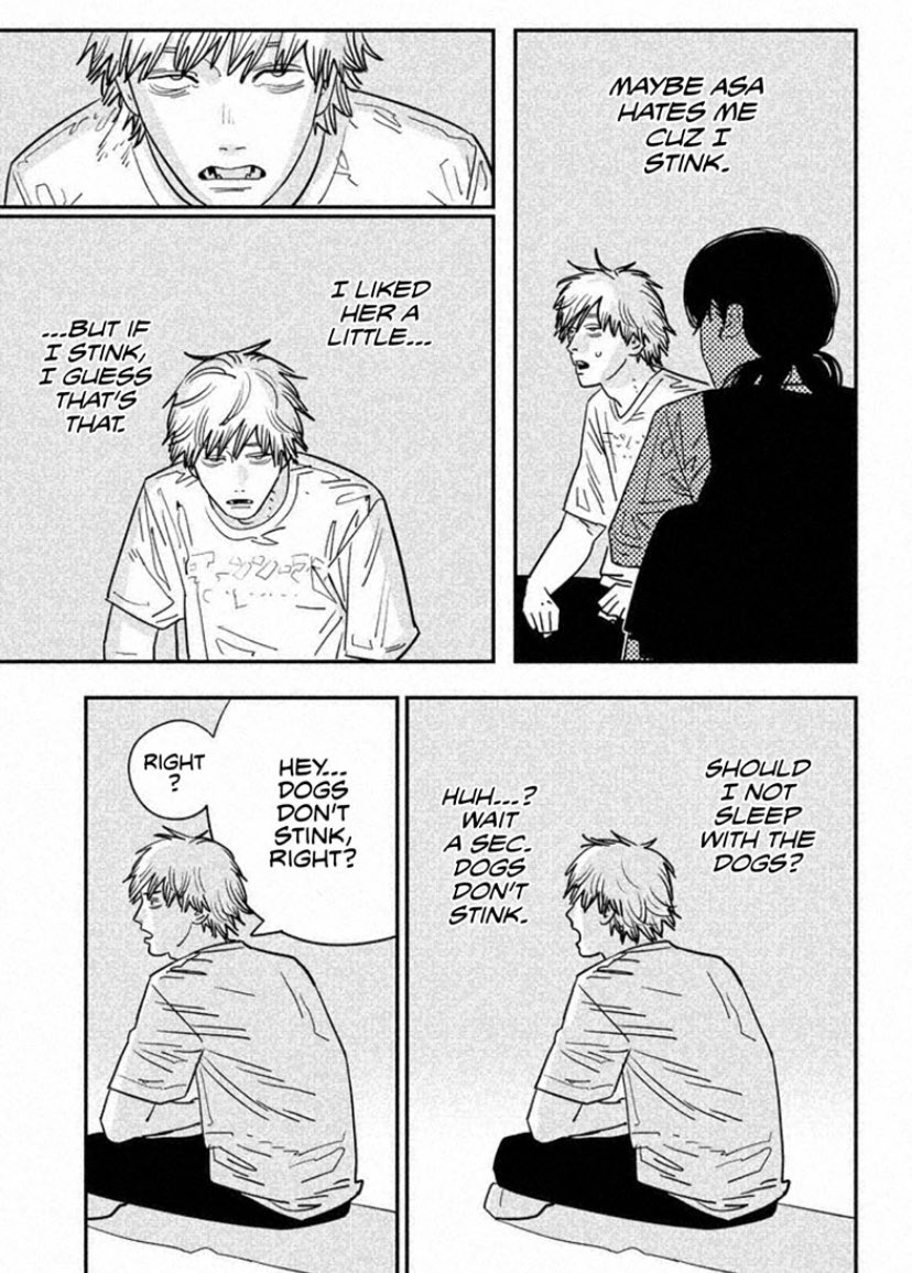 metalgearmo's tweet photo. Smh. I know Aki was suffering with both Power and Denji as roommates, had to smell crazy in there #CSM119 https://t.co/P7AYLa86yc