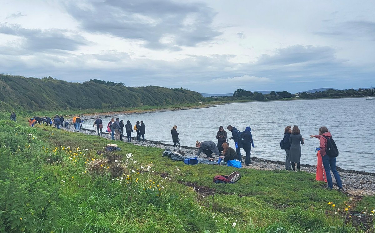 Field trip to Rinville Beach, Oranmore for scientists attending the <a href="/jpioceans/">JPI Oceans</a> “Ecological aspects of microplastics” final meeting on 14 September in the Marine Institute, being led by Philip Ackermann from <a href="/PlasticPirateEU/">Plastic Pirates - Go Europe!</a>  citizen science initiative. 
The trip also provides an
