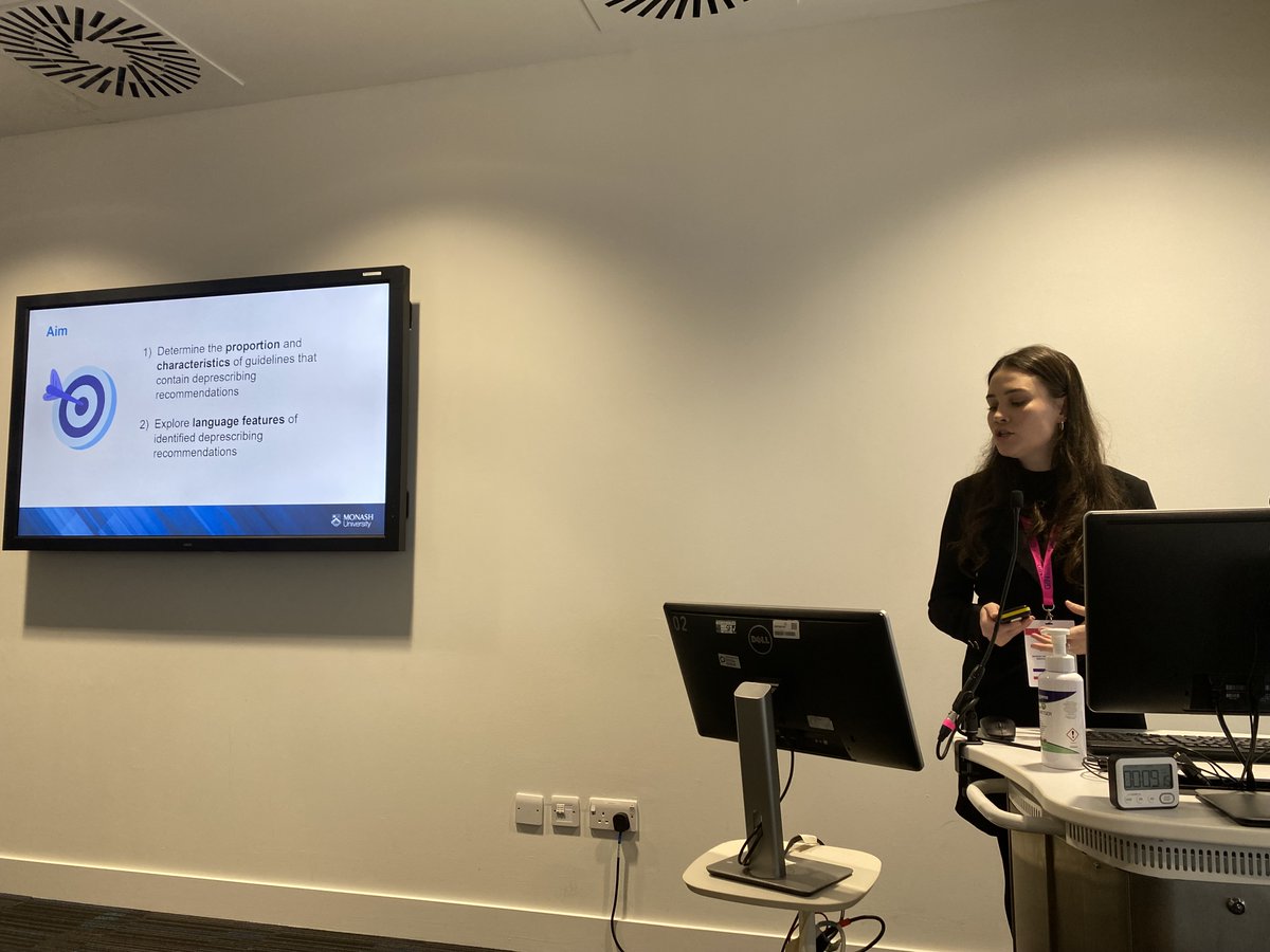 Two Aussies presenting today at #gin2023glasgow! 
<a href="/Reeve_Research/">Emily Reeve</a> and <a href="/AiliLangford/">Aili Langford</a> presented on integrating #deprescribing recommendations into #clinicalpracticeguidelines 
<a href="/gin_member/">GIN Member</a> <a href="/DeprescribeAU/">Australian Deprescribing Network (ADeN)</a> <a href="/CentMedUseSafet/">CMUS</a> <a href="/MonashPharm/">Monash Pharmacy & Pharmaceutical Sciences</a>