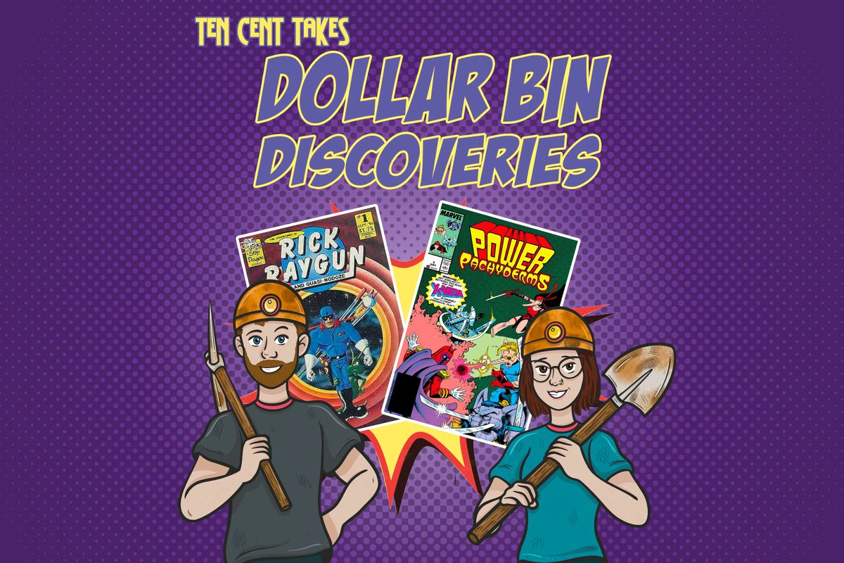 It's Wednesday! That means we've got a new #DollarBinDiscovery episode focusing on parody comics. 

Join the conversation as we look at Rick Raygun and Power Pachyderms! #ComicBookPodcast