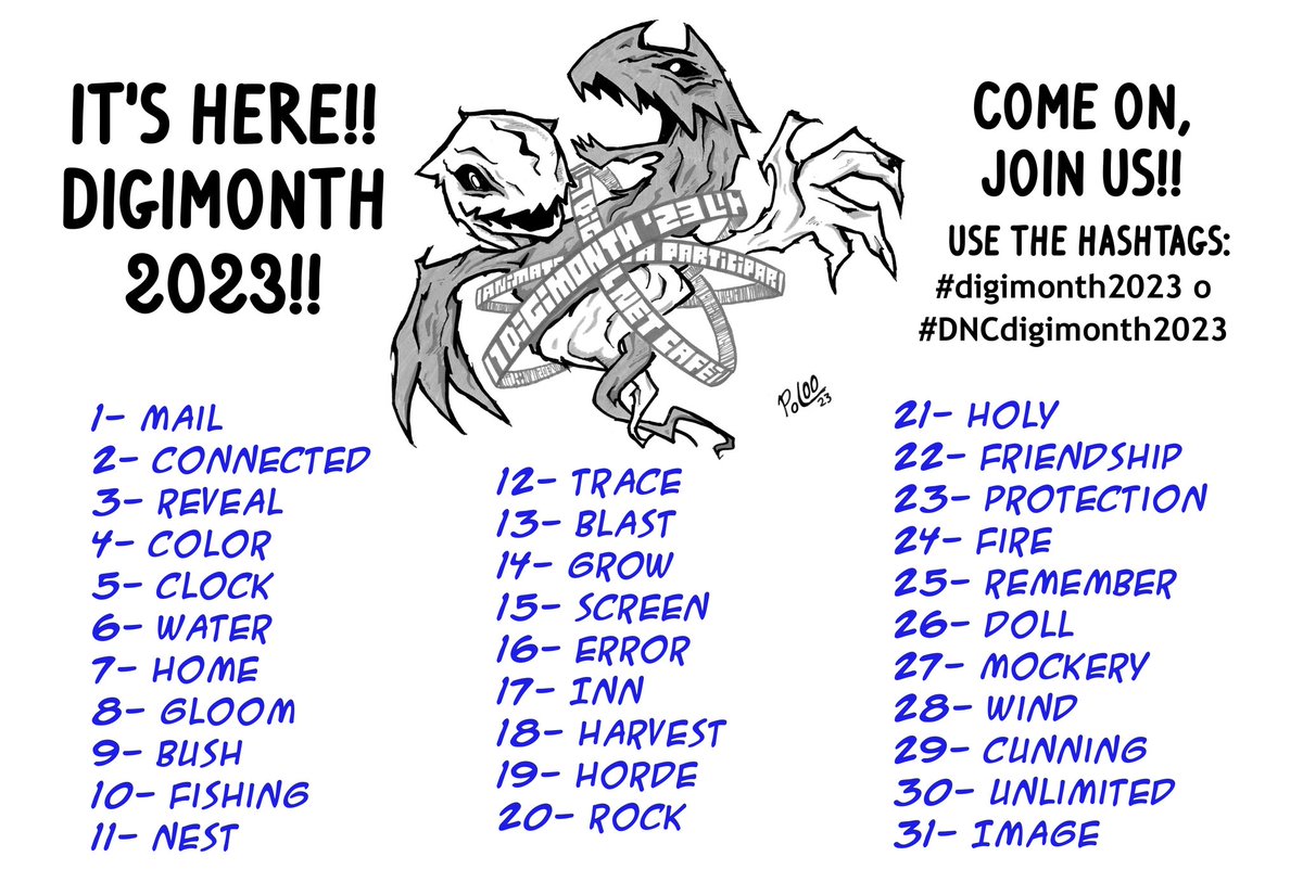 DNC_DS's tweet image. Hey everyone, October is almost here! And we all know what that means... DIGIMONTH 2023 IS COMING! This is our official list!