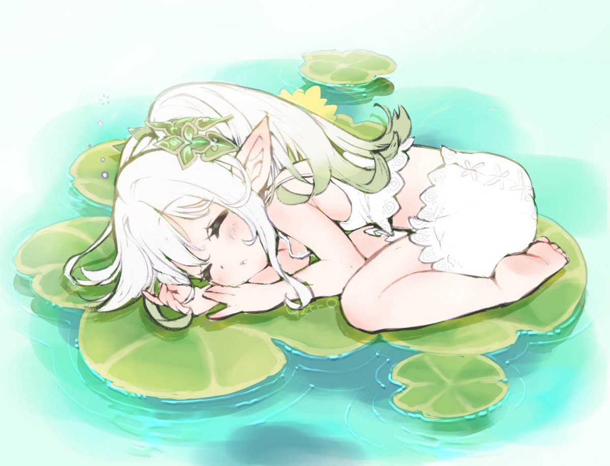 ナヒーダ(原神) 「スゥーー… #ナヒーダを吸いたい人のためのタグ#Nahida 」|ゆずとろ🌱yztroのイラスト
