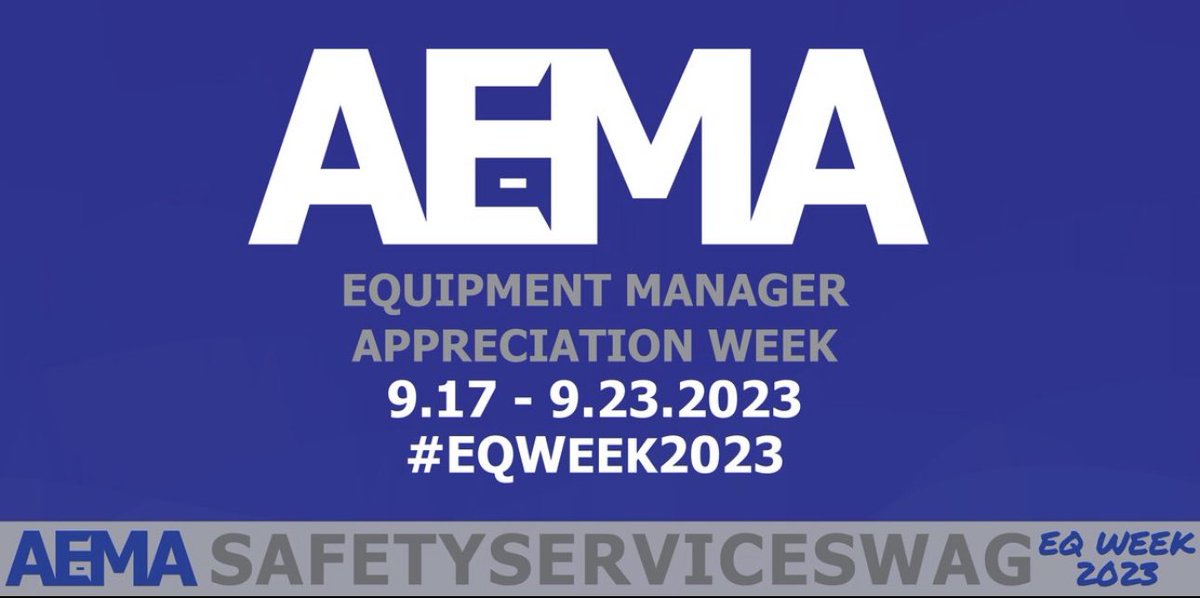 ItsBec33's tweet photo. Happy @AEMA_74 #EQWeek2023 to my fellow Equipment friends especially @nuequipstaff!  Glad to have a community to lean on! https://t.co/nWqoaxZSz7