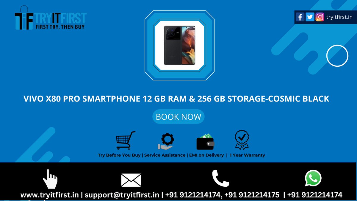 tryitfirstin's tweet photo. Visit: https://t.co/IrcFlr4mUg
Mail: support@tryitfirst.in
Call : +91 9121214174, +91 9121214175
Whatsapp: https://t.co/uLQGRHbaOl
#tryitfirst #smartphone #mobile #onlineshopping #gadget #laptop #Tablet #smartwatch #smartband #Trimmer #smartdevice #samsung #samsunggalaxy #oppo https://t.co/ZI0P5i3TBa