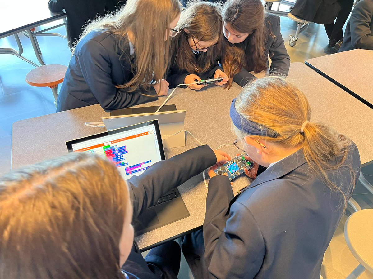 SPCICT's tweet image. Year 8 Code Club enjoyed a fantastic day out at W5 Dream Space. In the first session pupils solved problems using computional thinking skills. This was followed by creating their own computer game using MakeCode Arcade. Thank you to @W5_LIFE
#computergaming
#MakeCode