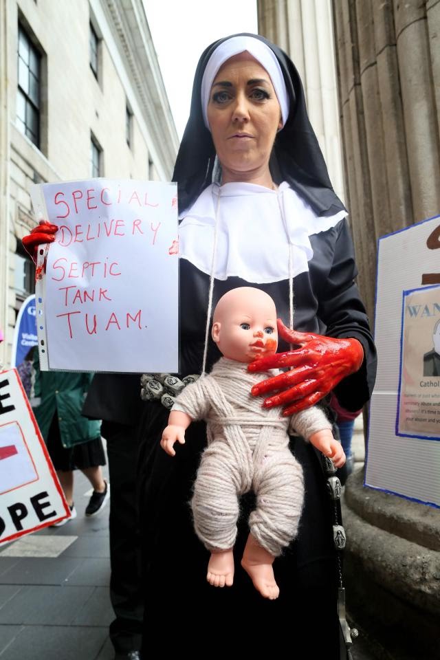 The death certs of all the 800 'Tuam Babies' are online. None were murdered. The Official Commission reported 'The human remains found by the commission are not in a sewage tank'. The Irish left: