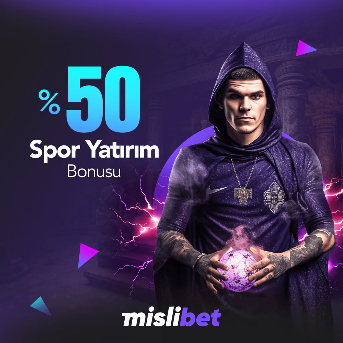TrMislibet's tweet photo. ⚽️ #Mislibet'ten Spor Bahislerine Özel;
💰 %50 Spor Yatırım Bonusu..!

💰Şanslı anlar ve keyifli kazançlar mekanı;
🔗  https://t.co/RZVQGsg48Z https://t.co/XZZ5ev8d38