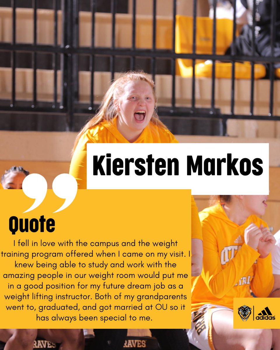 OUBravesWBB's tweet photo. WHY Wednesday 💛
•Sophomore• Gardner, Kan.
Shout-out to our amazing strength training program‼️ https://t.co/xHw05kQpt1