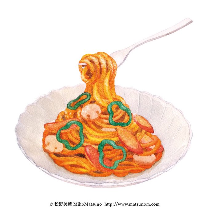 「pasta white background」 illustration images(Latest)