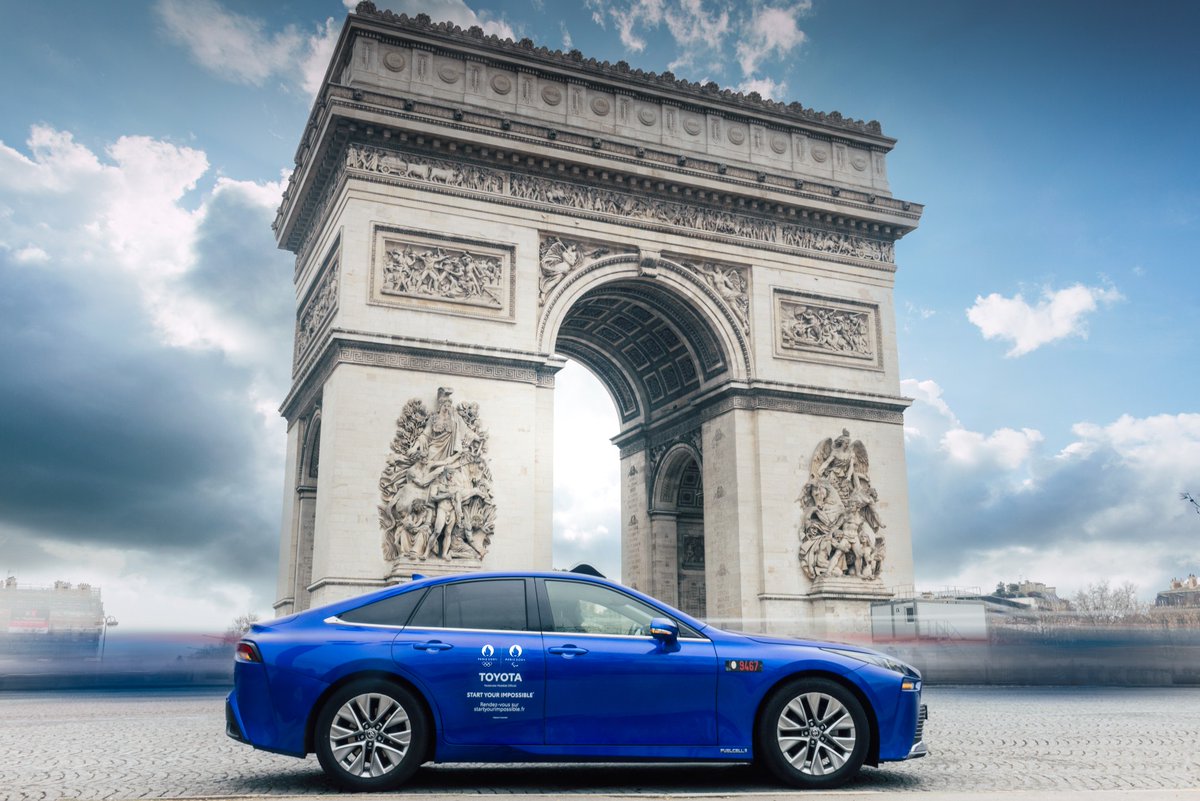 500 hydrogen-powered Toyota Mirai vehicles will be part of the official fleet of the Olympic and Paralympic Games <a href="/Paris2024/">Paris 2024</a> !🚘

They will be fueled with hydrogen of renewable origin supplied by Air Liquide, Official Hydrogen Supporter of the #Paris2024 Games.

<a href="/toyota_europe/">Toyota Europe</a>