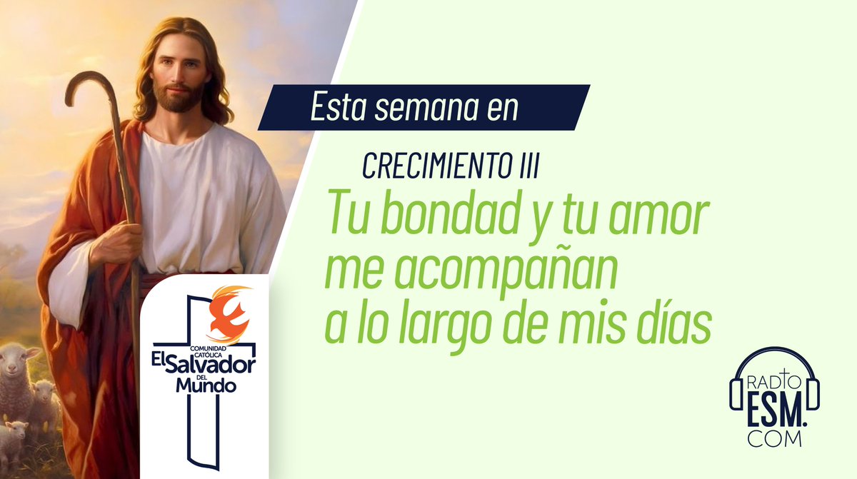 ComunidadCESM's tweet photo. ✅Nuevamente tendremos la oportunidad de estar conectados a nuestro #RedilEnLínea por medio de ➡️Facebook Live y el https://t.co/QZy7tIOEvJ 🎧🥰
Conéctate a las 6:30 p.m. y escuchemos el tema: ¨Tu bondad y tu amor me acompañan a lo largo de mis días¨ 💚🐑
#RadioESM https://t.co/3r86adxKnU