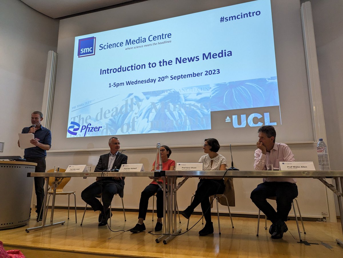AstroMysz's tweet photo. An outstanding set of informative and enriching panel discussions at today's Introduction to the News Media for Scientists session, organised by @SMC_London. If you ever get an opportunity to attend, I can't recommend #smcintro enough. https://t.co/JZLQR71zyc