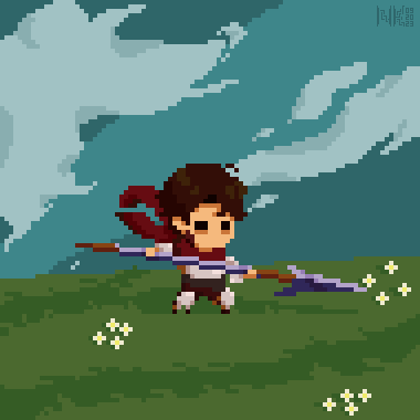 kuma_pixel's tweet photo. Got inspired by Highserk War. I love the colors on this one.
#ドット絵 #pixelart #artph https://t.co/OPRbWDqE0g