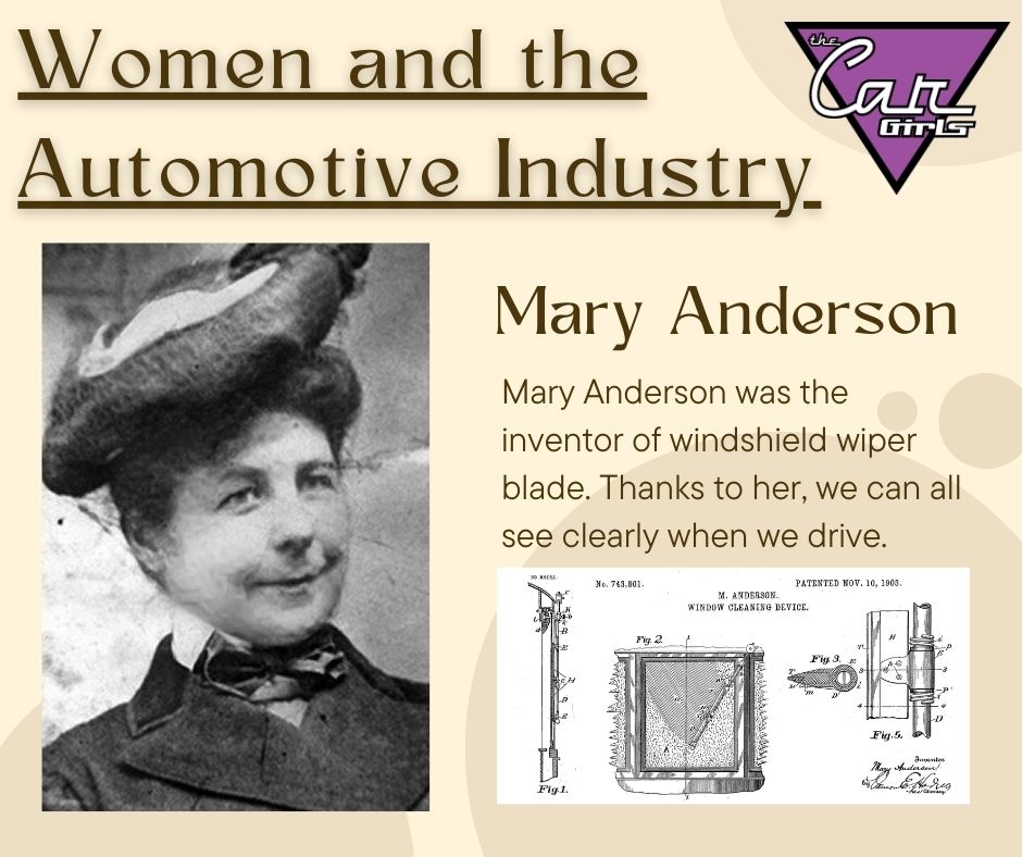 thecargirls's tweet photo. Meet Mary Anderson, the inventor of the windshield wiper! 

We at The Car Girls like to celebrate women in the Automotive Industry, both past and present. Starting now, we will be posting their stories every week.

#WomenInAuto #TheCarGirls #automotiveindustry #famouswomen https://t.co/XUFZ1Yfaie