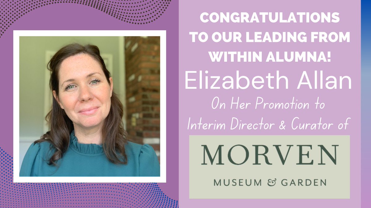 NPConnectNJ's tweet image. Congratulations to Elizabeth Allan, a past Leading From Within participant, on her promotion to Interim Director and Curator for Morven Museum and Garden! This is terrific news. We wish you the best in your new position✨.