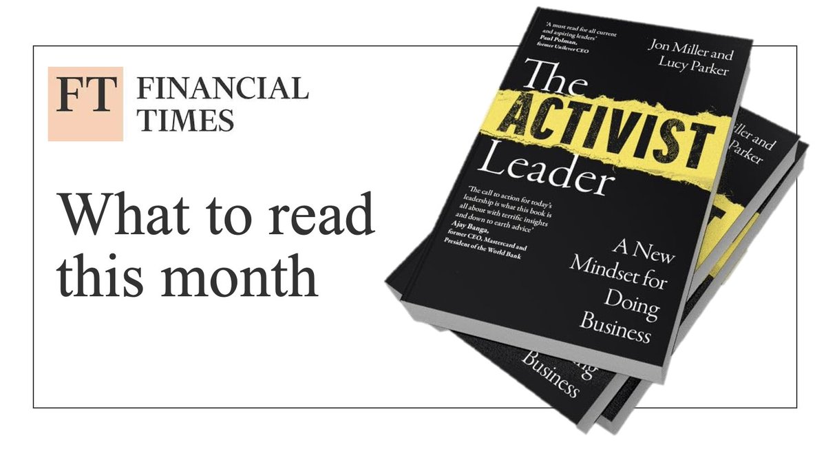 Exciting to see The Activist Leader published in the U.S. this week - love the new serious-looking black cover! Also great to be an FT Book of the Month

ft.com/content/58a7cc…