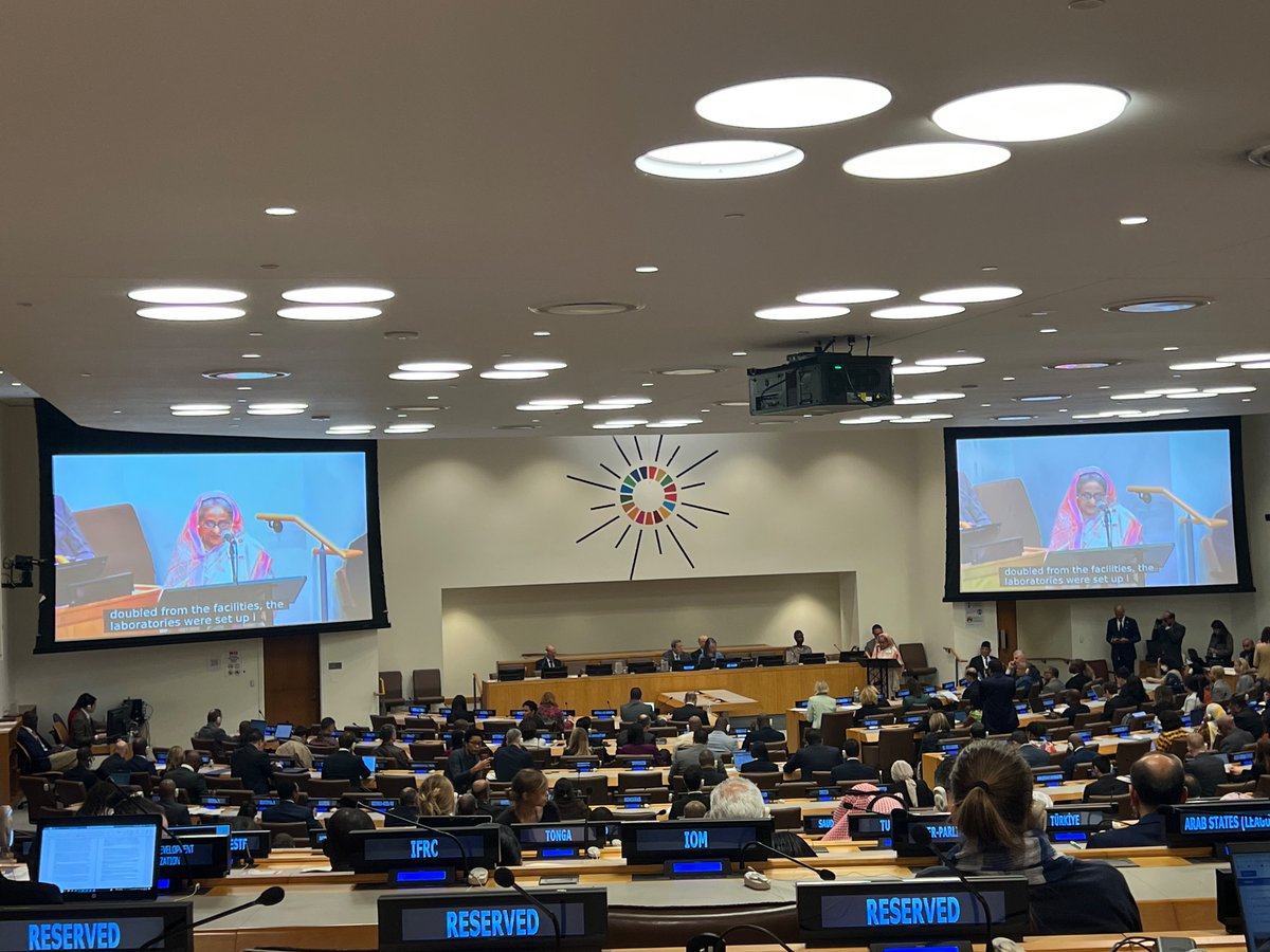 At UN High Level Meeting on pandemic preparedness and response in NYC. Heads of state are speaking about what they have learned and need for support to low & middle income countries @whpca @uicc @IAHPC @WHO
