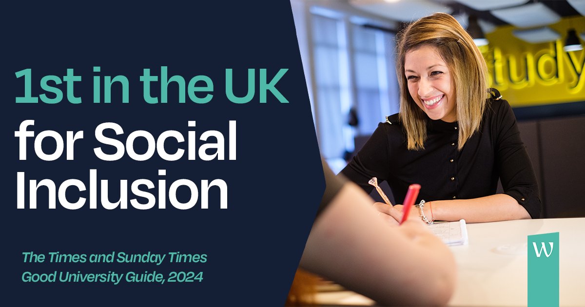 We are delighted that we have remained first in England and Wales for social inclusion for the sixth year running – as well as, once again, being ranked in the top 10 for teaching quality in The Times and Sunday Times Good University Guide 2024.  ➡️ : orlo.uk/Nd5w0