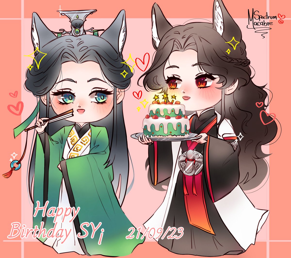MacabreSpectrum's tweet photo. Happy Birthday SQQ!!! 🥺💖❤️✨🎊🎉🎉🎉🎂🎂🎂
#沈清秋0921生日快乐 #沈清秋 #人渣反派自救系统 https://t.co/RhDoDqfRKh