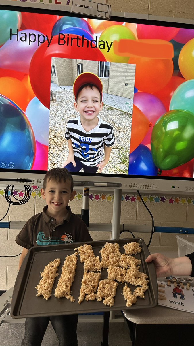 The GAINS B team worked together to follow a recipe to make yummy Rice Krispie squares for A’s birthday! 🥳🎈 <a href="/JAMMustangs/">McWilliam Mustangs</a>