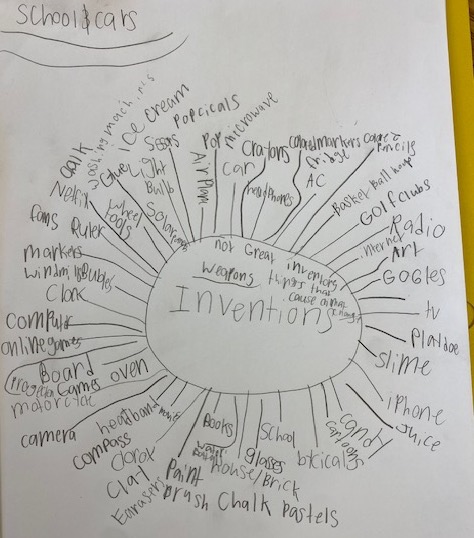 lps_visualart's tweet image. Artists and inventors are similar in many ways. Kloefkorn creators explore the idea of Future Inventions! Mind mapping some possible areas/things that might need improved or we don&apos;t have and could use. Check out these creative thinkers using prior knowledge to think further.