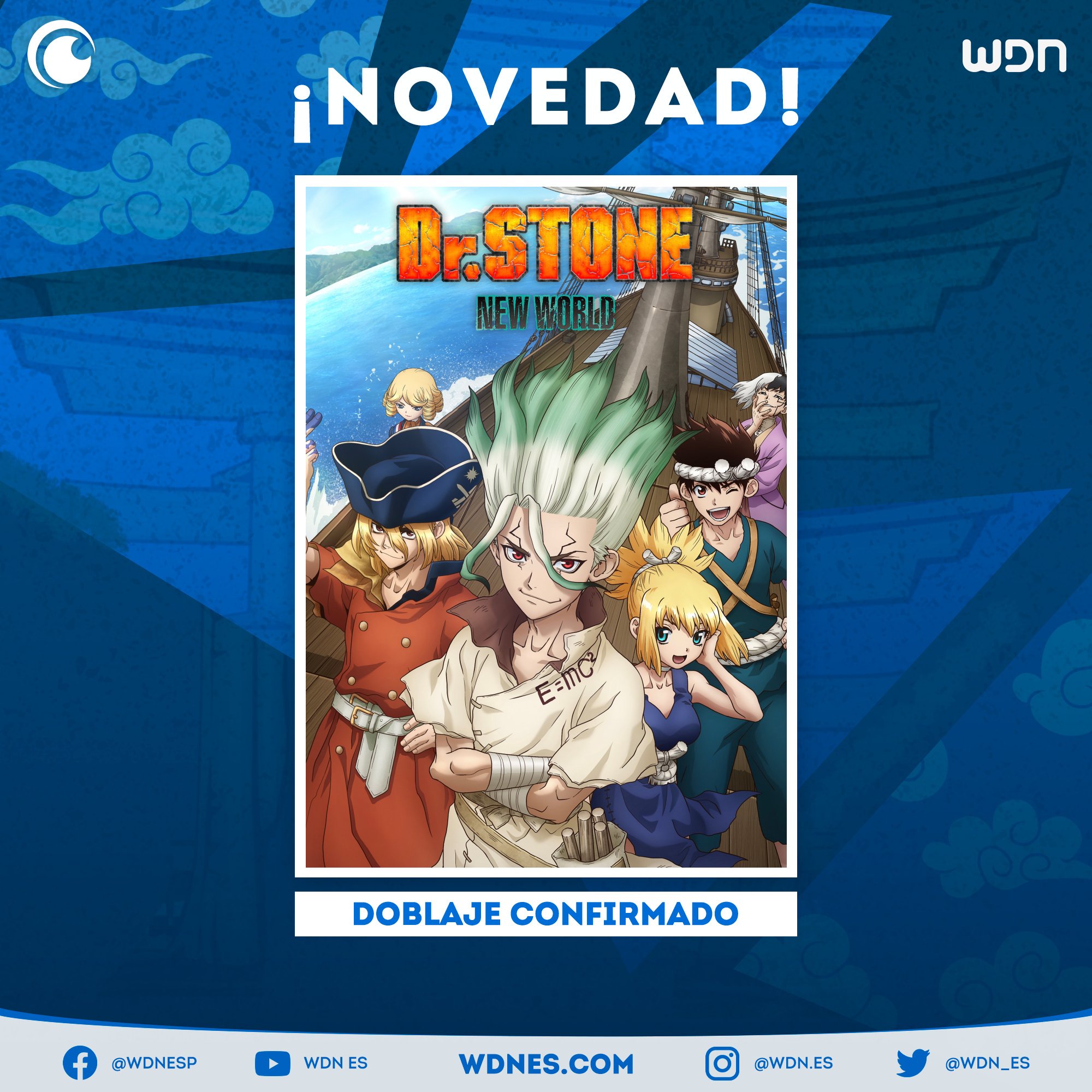 Crunchyroll confirma la tercera temporada de Dr. Stone y el