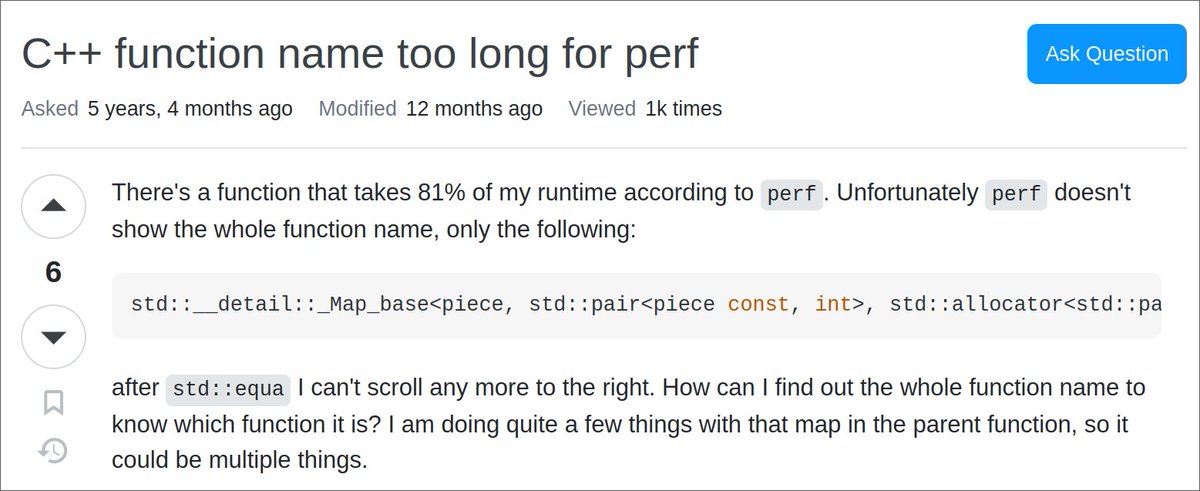foonathan's tweet image. C++ optimization in a nutshell:

stackoverflow.com/questions/5043…

#cpp #cplusplus