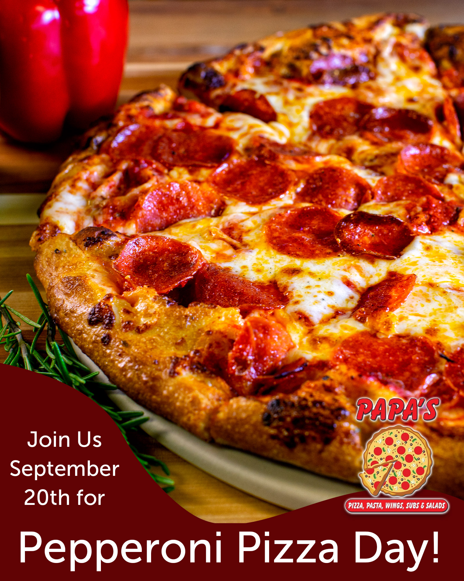 Daily Deals - Papa's Pizza