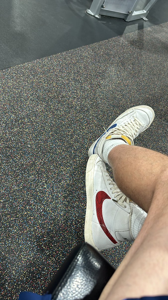 violetblush160's tweet photo. @TBGeneration My favorite sneakers are my blazers because they are red white and blue for America!  Also great sneaker at the gym. https://t.co/ca5mBC3kaU