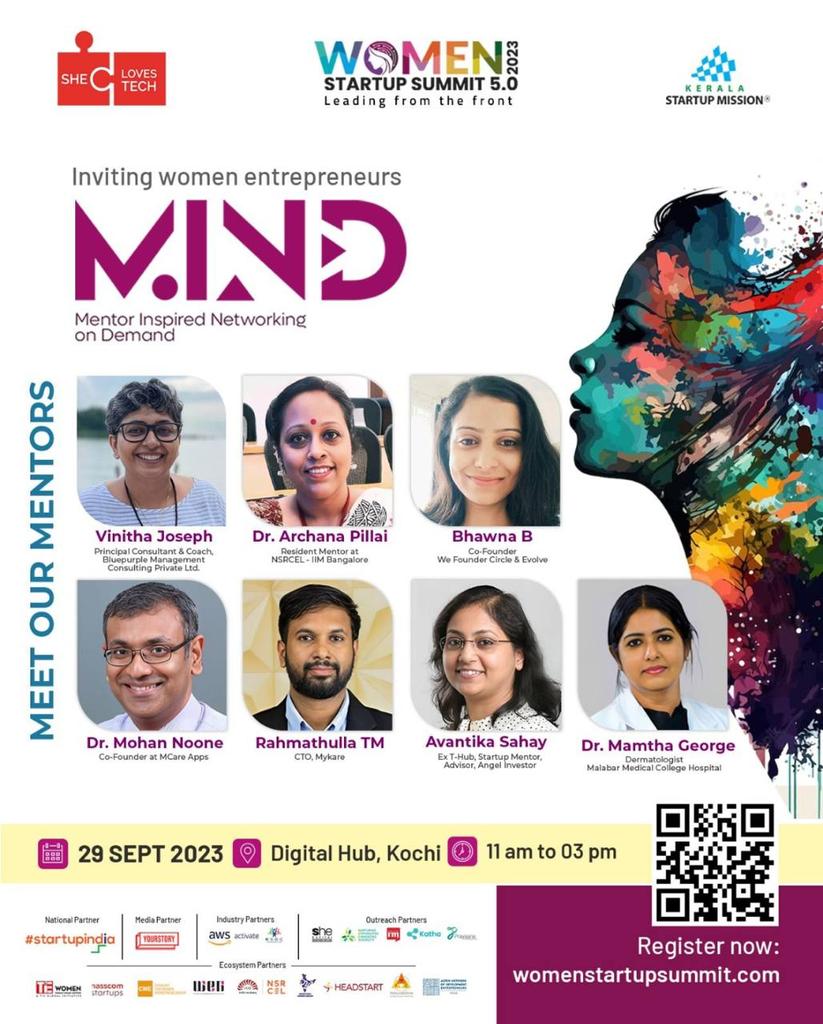 Happy to participate as mentor for health tech startups in KSUM Women Startup Summit, at Kochi on September 29th along with my wife and co-founder, Dr Mamatha George womanstartupsummit.com