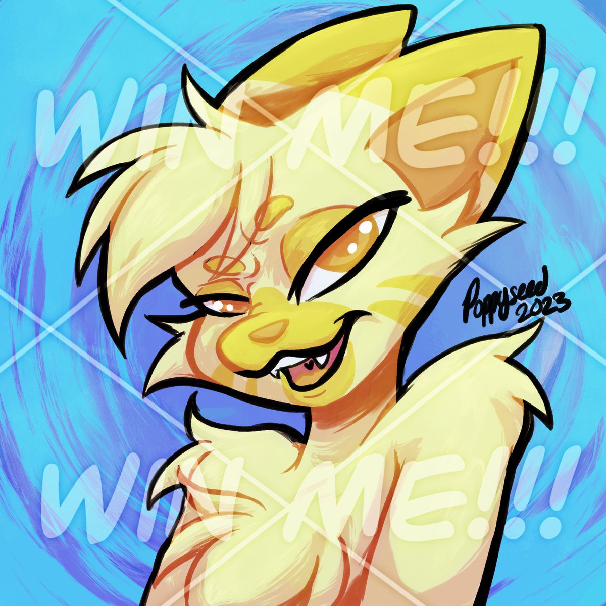 💛💛💛OC ADOPTION GIVEAWAY💛💛💛

Like, repost, and follow to enter to win this character!

Prize includes:
💛 1 ref sheet
💛 3 telegram stickers
💛 1 profile icon 

It’s a perfect character starter pack! 

Winner will be announced October 1st! 

#furry #oc #adoptable #giveaway