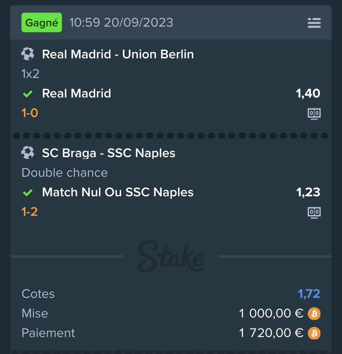 PronosSnake's tweet image. ⚽️ Safe foot @ 1.72✅