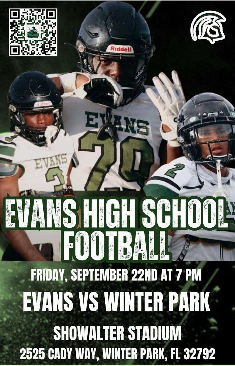 EHSTrojanFTBL's tweet photo. Evans on the road against Winter Park....get your tickets 💪🏾 https://t.co/KiybiLAwO8